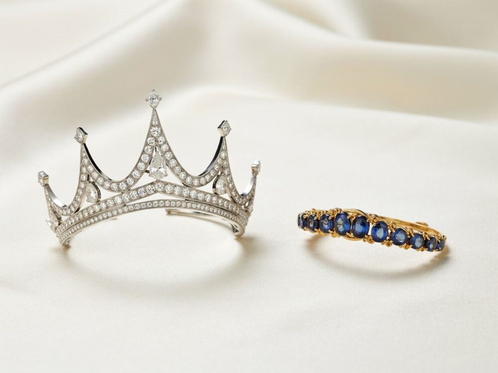 Diadem z kamieniami szlachetnymi