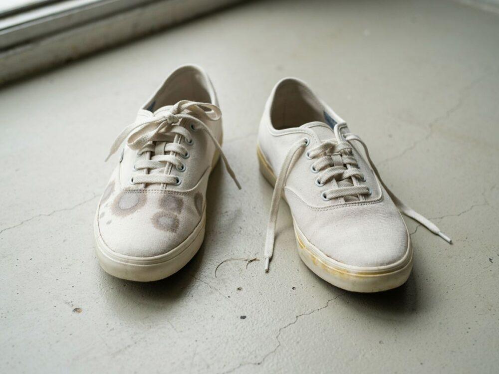 buty z plamami po praniu