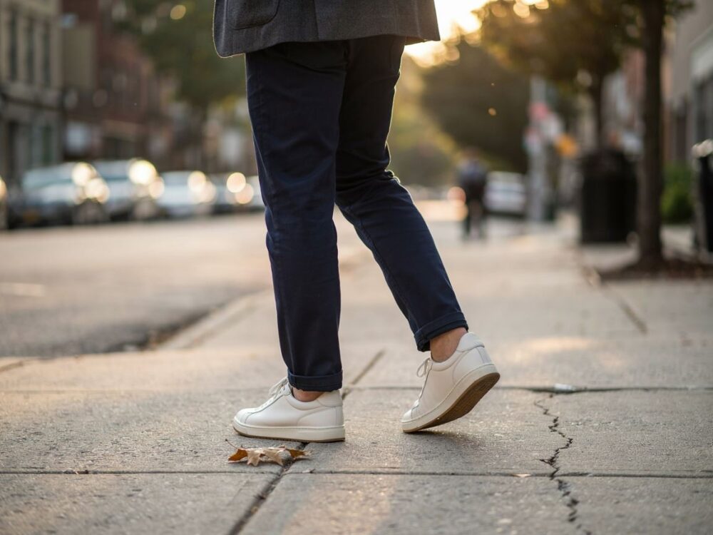 Trampki do marynarki jak nosić i stylizować modny look na co dzień