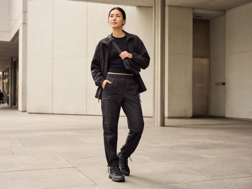 spodnie techwear damskie czarne